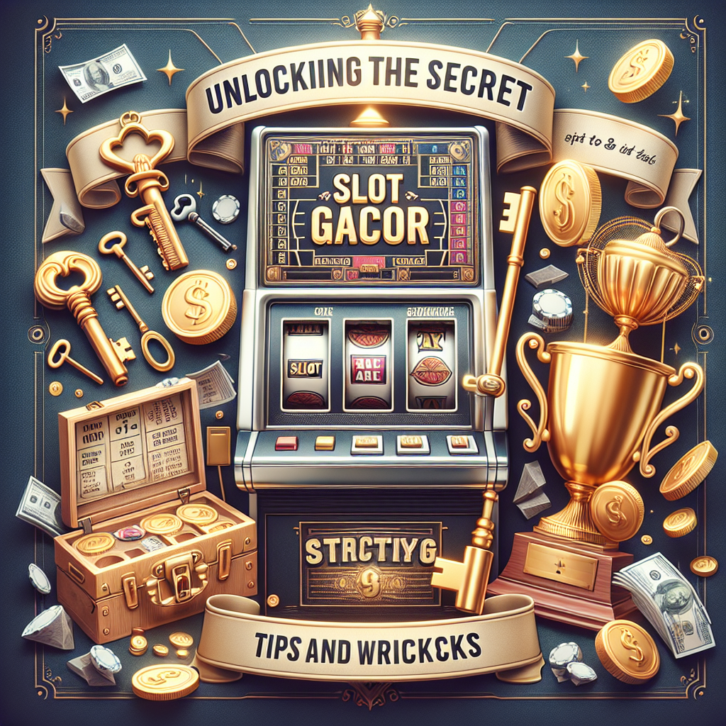 Unlocking the Secret to Slot Gacor: Tips and Tricks for Winning Big